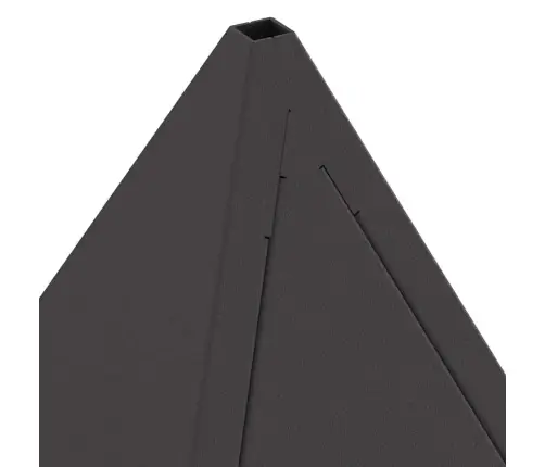 Uguns Bedre Piramīdas Melna 50X50X51 Cm Tērauds Vidaxl