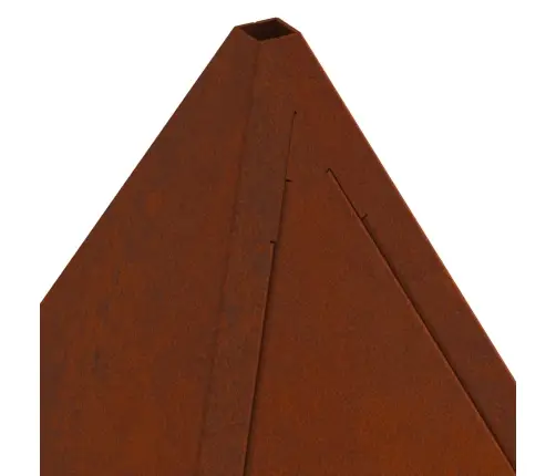 Uguns Bedrīte Piramīdas Formā 50X50X51 Cm Nodalīšanas Tērauds Vidaxl
