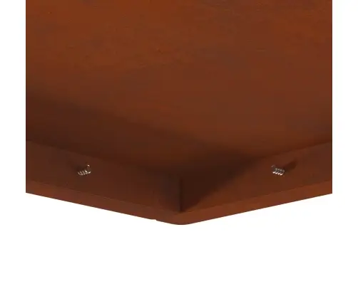 Uguns Bedre Kvadrātveida 60X60X30 Cm, Izturīgs Pret Laikapstākļiem, Tērauds Vidaxl