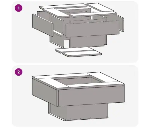 Laužavietė Ruda 60 X 60 X 30 Cm