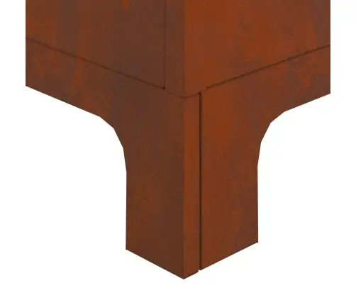 Uguns Bedre Kvadrāts 50X50X70 Cm Laika Izturīgs Tērauds Vidaxl