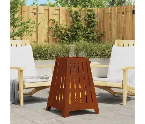 Uguns Bedre Kvadrāts 50X50X70 Cm Laika Izturīgs Tērauds Vidaxl