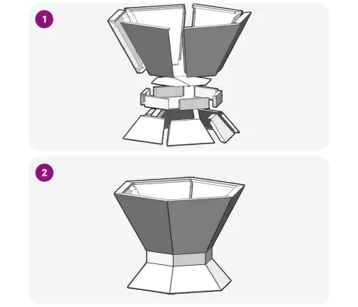 Laužavietė Juoda 50 X 50 X 40 Cm Plienas