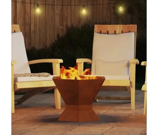 Uguns Bedre Sešstūra 50X50X40 Cm Laika Izturīgs Tērauds Vidaxl