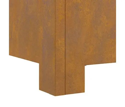 Ugunsgrēks Kvadrātveida 60X60X30 Cm Izturīgais Tērauds Vidaxl