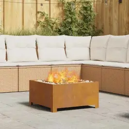 Uguns Bedre Brūna 60 X 60 X 30 Cm Tērauds Vidaxl