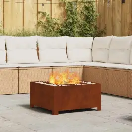 Uguns Bedre Brūna 60 X 60 X 30 Cm Novecināts Tērauds Vidaxl