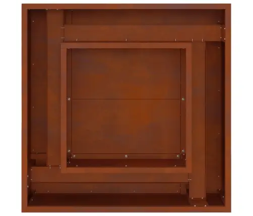 Ugunsgrēks Kvadrātveida 60X60X30 Cm Izturīgais Tērauds Vidaxl