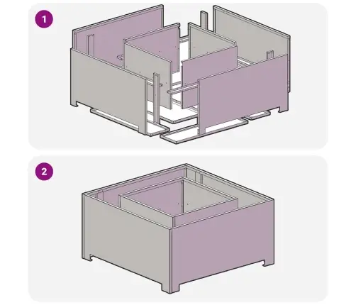 Lõkkekoht Must 80 X 80 X 40 Cm Teras