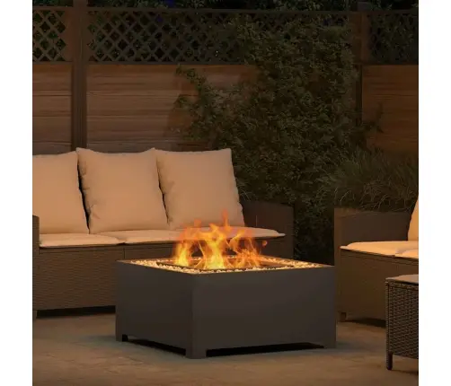 Lõkkekoht Must 80 X 80 X 40 Cm Teras