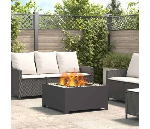 Lõkkekoht Must 80 X 80 X 40 Cm Teras