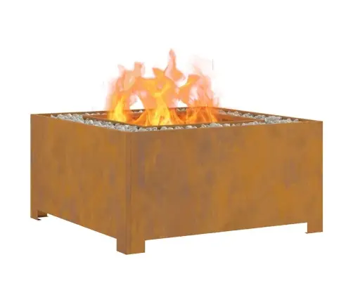 Lõkkekoht Pruun 80 X 80 X 40 Cm Kulunud Teras