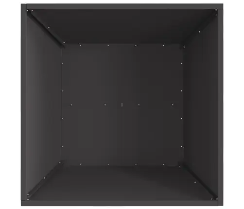 Ugunsbedre Kvadrātveida Melnā 60X60X30 Cm Tērauds Vidaxl