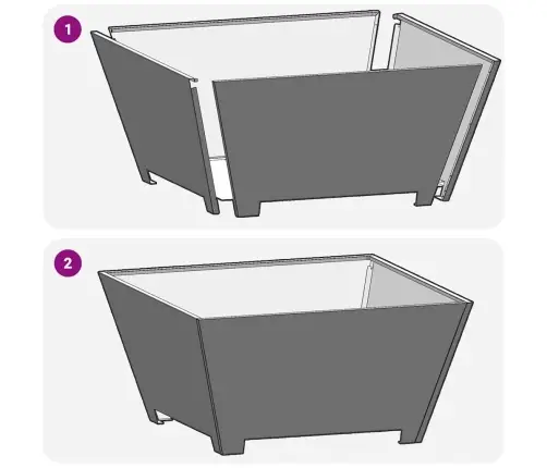 Lõkkekoht Must 80 X 80 X 40 Cm Teras