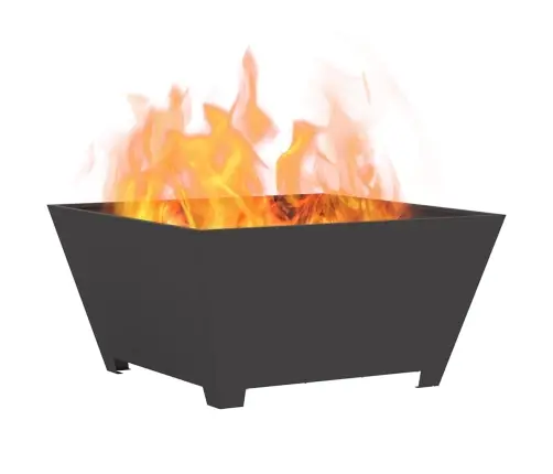 Lõkkekoht Must 80 X 80 X 40 Cm Teras