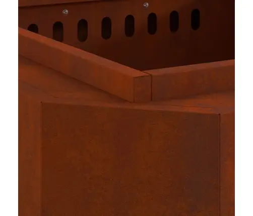 Bezmaksas Uguns Bedre 48X48X51 Cm Laika Apstākļiem Izturīgs Tērauds Vidaxl