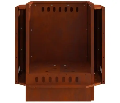 Bezmaksas Uguns Bedre 48X48X51 Cm Laika Apstākļiem Izturīgs Tērauds Vidaxl