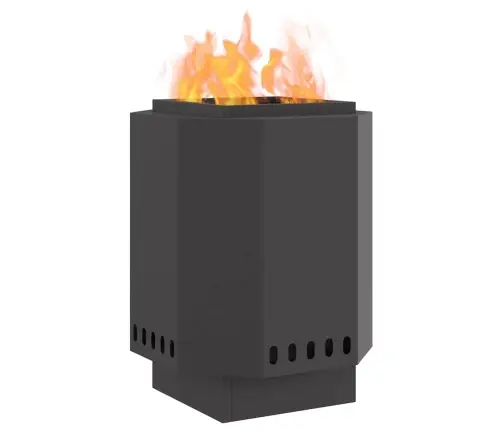 Melnais Bez Dūmu Ugunskurs 38X38X51 Cm No Tērauda Vidaxl