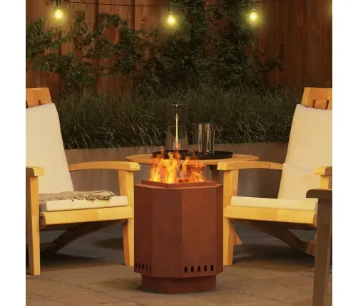 Bez Dūmiem Ugunskurs 38X38X51 Cm, Izturīgs Pret Laika Apstākļiem Tērauds Vidaxl