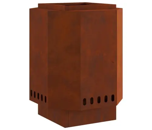 Bez Dūmiem Ugunskurs 38X38X51 Cm, Izturīgs Pret Laika Apstākļiem Tērauds Vidaxl