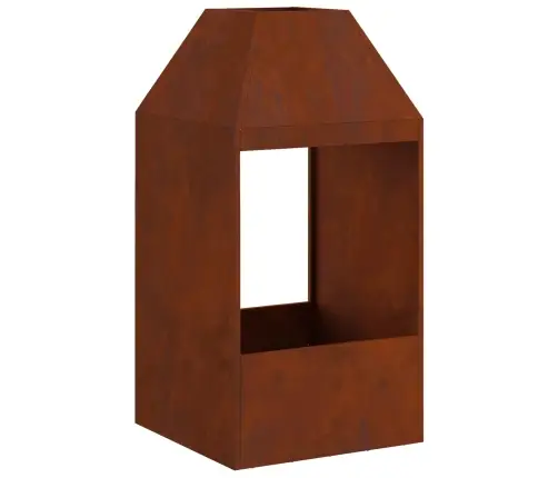 Uguns Bedre 50X50X100 Cm Izturīgs Tērauds Vidaxl