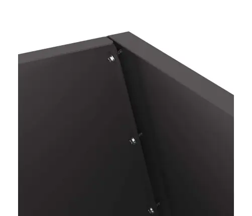 Uguns Bedre Melna 50X50X100 Cm Tērauds Vidaxl