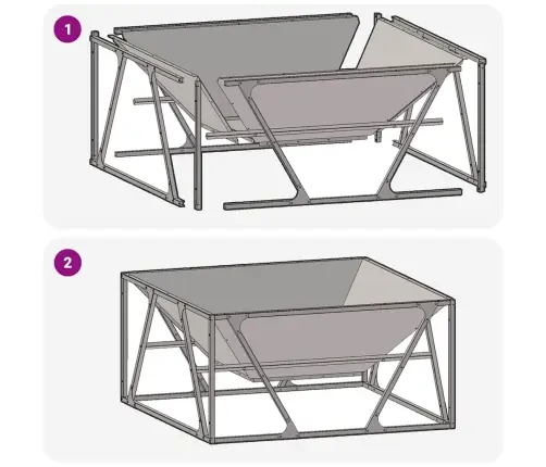 Ugunskurs Kvadrāts Melns 80X80X40 Cm Tērauds Vidaxl