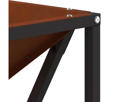 Uguns Bedre Kvadrātveida 80X80X40 Cm Laika Izturīga Tērauda Vidaxl