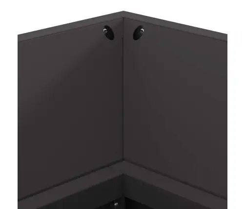 Uguns Bedre Ar Koku Uzglabāšanu Melna 160X45X35 Cm Tērauds Vidaxl