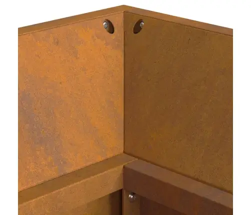 Ugunskurs Ar Malkas Uzglabāšanu 160X45X35 Cm Laika Apstākļiem Izturīgs Tērauds Vidaxl