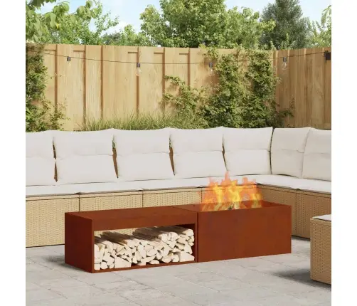 Lõkkekoht Pruun 160 X 45 X 35 Cm Teras