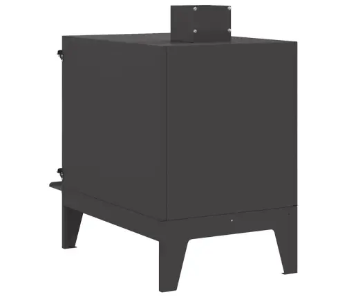Kempinga Plīts Ar Skapi Melns 35X50X60 Cm Tērauds Vidaxl
