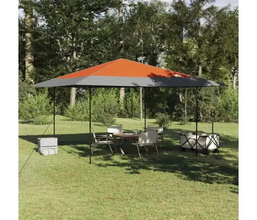 Nojumes Telts Oranža 400 X 400 X 227 / 236 / 245 Cm Vidaxl