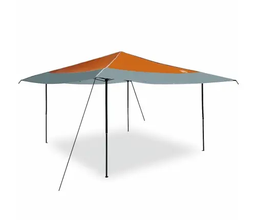 Kupolo Palapinė Oranžinė 395 X 395 X 251 Cm Audinys