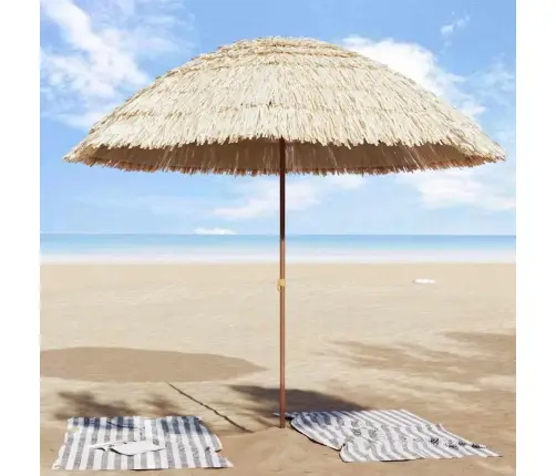 Paplūdimio Skėčius Ruda Ø 265 X 267 Cm Plienas Paplūdimio Skėčius Ruda Ø 265 X 267 Cm Plienas