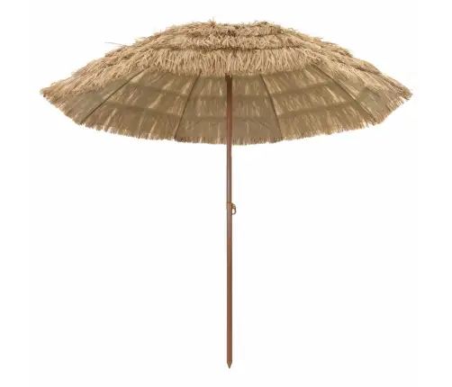 Pludmales Saulesparasols Brūna Ø 265 X 267 Cm Tērauds Vidaxl