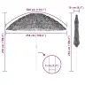 Paplūdimio Skėčius Ruda Ø 265 X 267 Cm Plienas Paplūdimio Skėčius Ruda Ø 265 X 267 Cm Plienas
