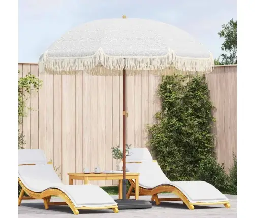 Paplūdimio Skėčius Pilka Ir Balta 205 X 205 X 210 Cm