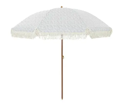 Paplūdimio Skėčius Pilka Ir Balta 205 X 205 X 210 Cm