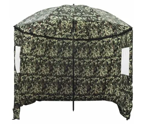 Makšķernieku Lietussargs Kamuflāžas 300 X 240 Cm Vidaxl