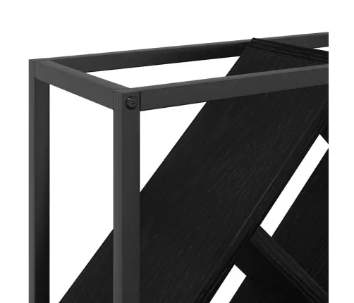 Vīna Plaukts Melna Ozola 51X18X52,5 Cm Inženierijas Koks Vidaxl