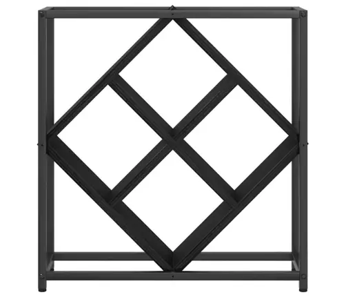 Vīna Plaukts Melna Ozola 51X18X52,5 Cm Inženierijas Koks Vidaxl