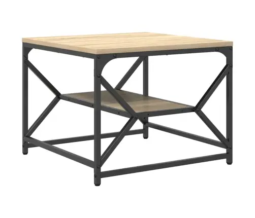 Kohvilaud Sonoma Tamm 51 X 50 X 40 Cm Töödeldud Puit Ja Teras