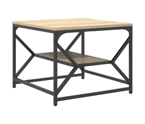 Kohvilaud Sonoma Tamm 51 X 50 X 40 Cm Töödeldud Puit Ja Teras