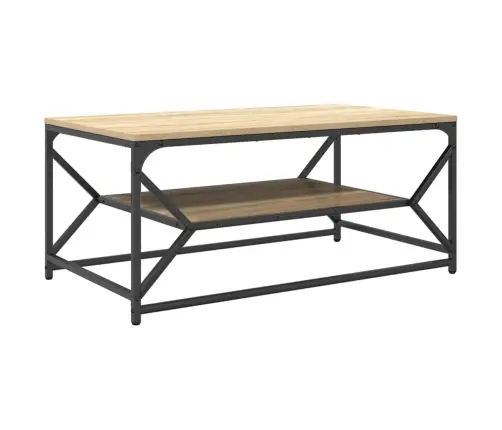 Kafijas Galdiņš Ar Plauktu Sonoma Ozols 90X50X40 Cm Inženierijas Koks Vidaxl