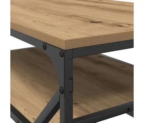 Kafijas Galdiņš Ar Plauktu Artisan Oak 90X50X40 Cm Inženierijas Koks Vidaxl