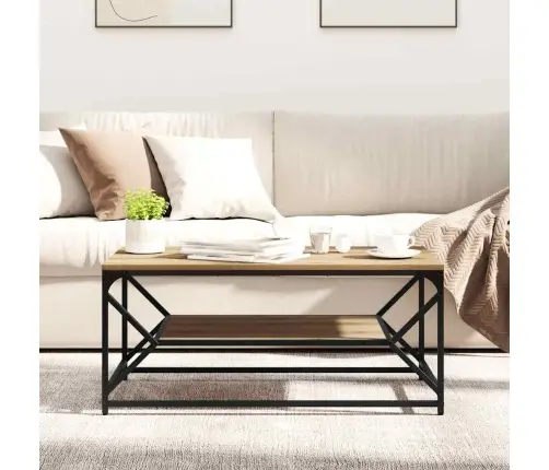 Kafijas Galdiņš Ar Plauktu Artisan Oak 90X50X40 Cm Inženierijas Koks Vidaxl