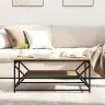 Kafijas Galdiņš Ar Plauktu Artisan Oak 90X50X40 Cm Inženierijas Koks Vidaxl