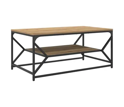 Kafijas Galdiņš Ar Plauktu Artisan Oak 90X50X40 Cm Inženierijas Koks Vidaxl