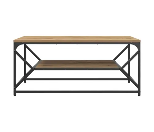 Kafijas Galdiņš Ar Plauktu Artisan Oak 90X50X40 Cm Inženierijas Koks Vidaxl